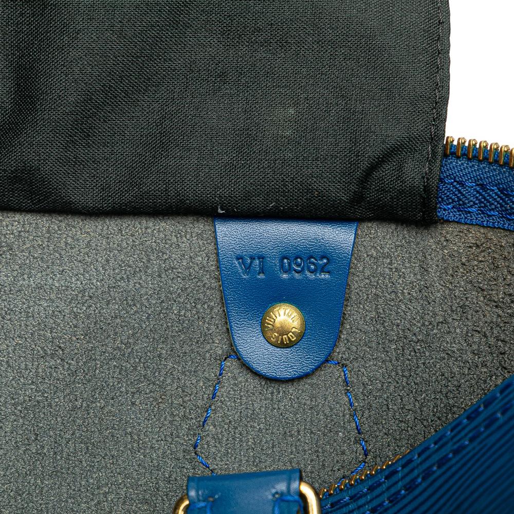 Louis Vuitton B Louis Vuitton Blue Epi Leather Leather Epi Speedy 30 France