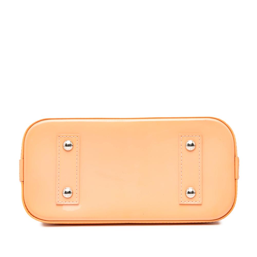 Louis Vuitton B Louis Vuitton Orange Peach Vernis Leather Leather Monogram Vernis Jungle Dots Alma BB France