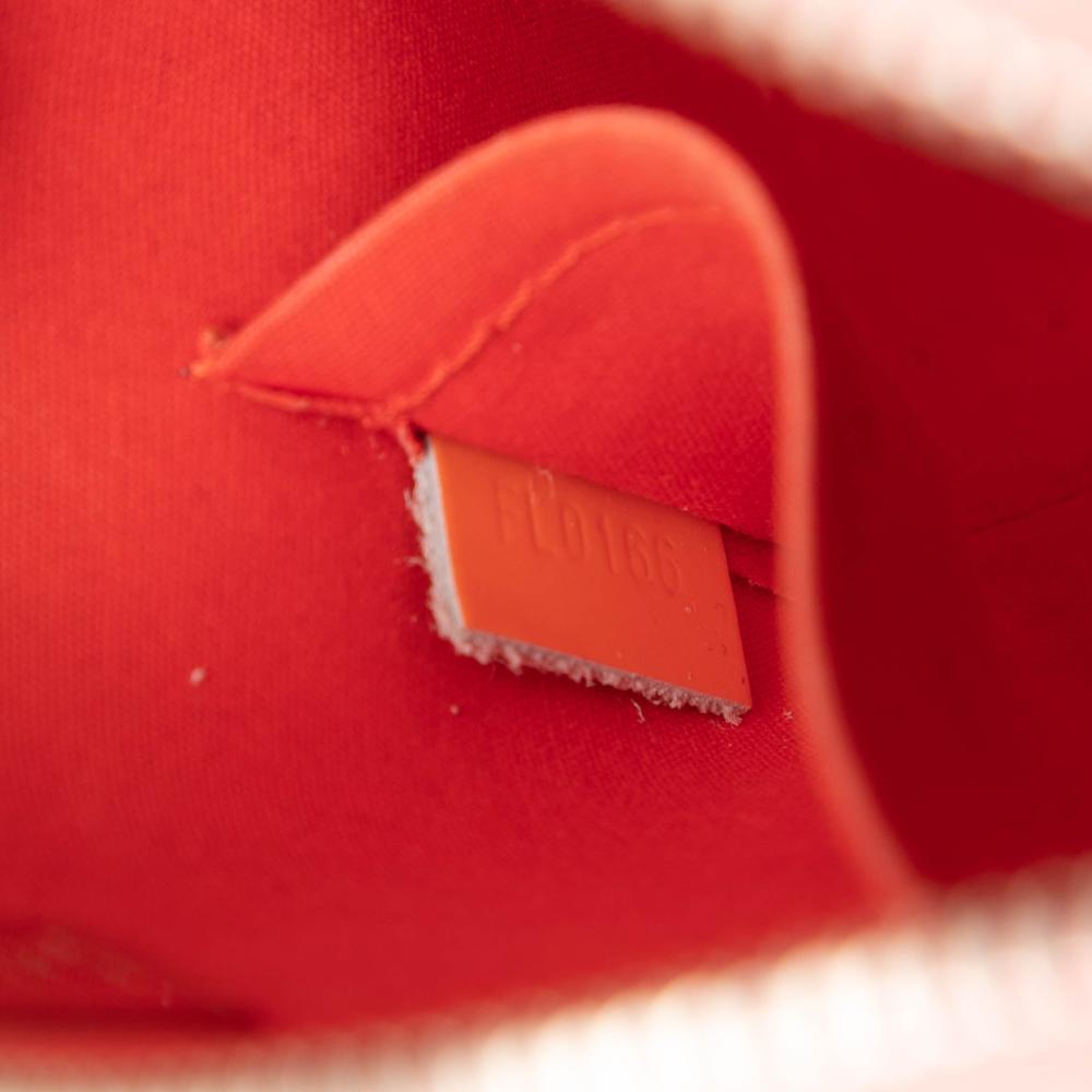 Louis Vuitton B Louis Vuitton Orange Peach Vernis Leather Leather Monogram Vernis Jungle Dots Alma BB France