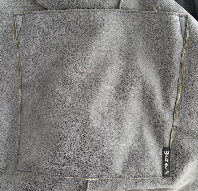 Armani Jeans Ledermantel mit Pelzfutter