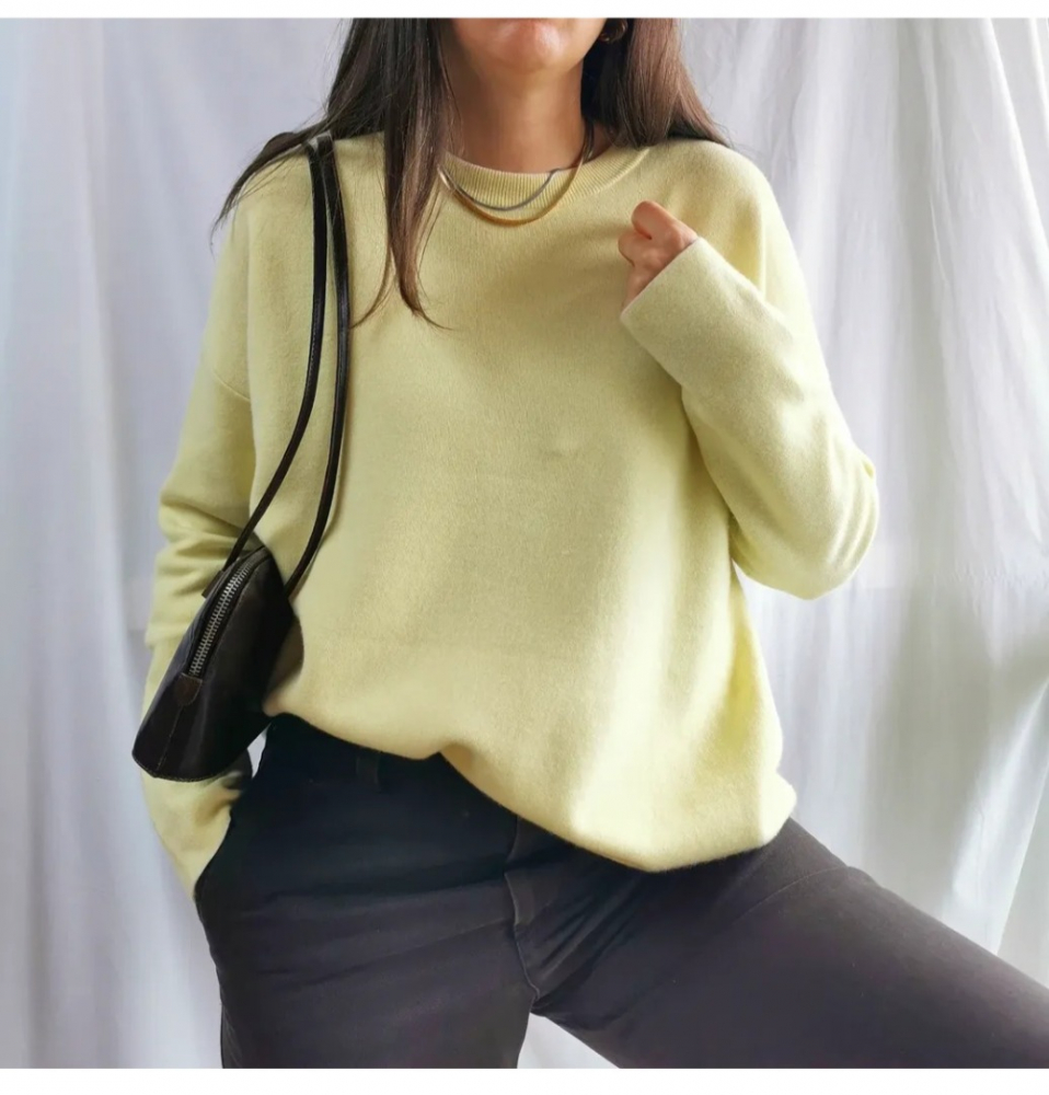 Marc Cain Pastel yellow jumper
