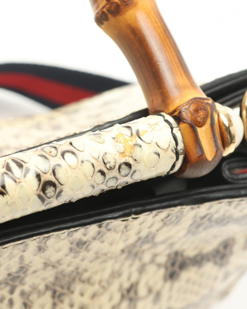 Gucci Nymphea Bamboo Handbag