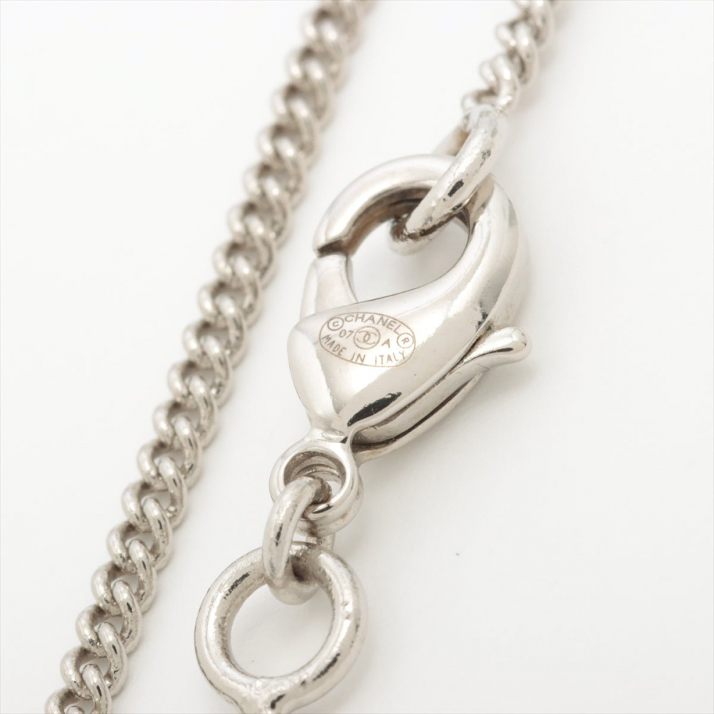 Chanel Coco Short Necklace CC Faux Pearl & Strass