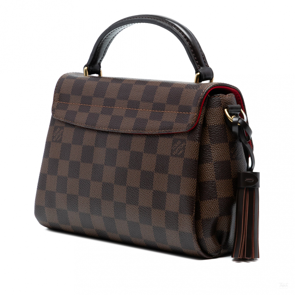 Louis Vuitton Croisette Canvas 2-Ways Top-handle Crossbody Damier Ebene
