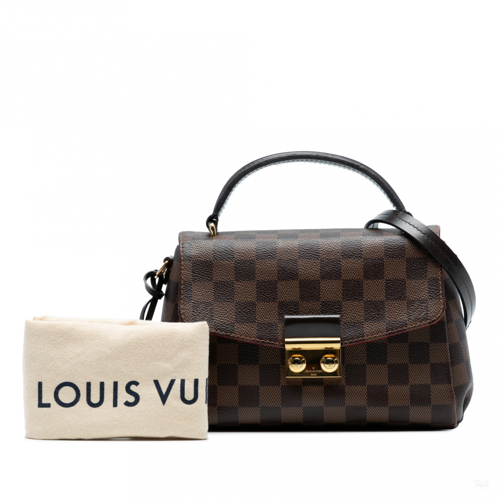 Louis Vuitton Croisette Canvas 2-Ways Top-handle Crossbody Damier Ebene