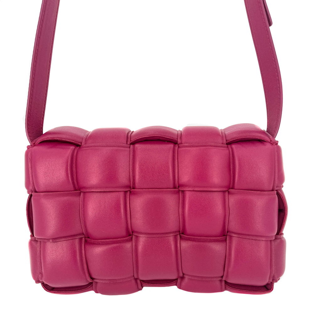 Bottega Veneta Padded Cassette Leather Shoulder Violet Bag