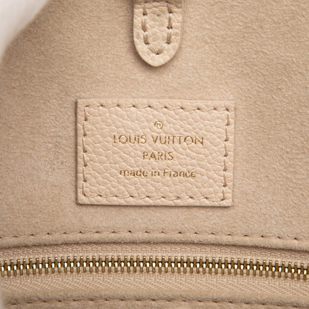 Louis Vuitton AB Louis Vuitton Brown Light Beige Monogram Empreinte Leather Spring In The City Onthego MM France