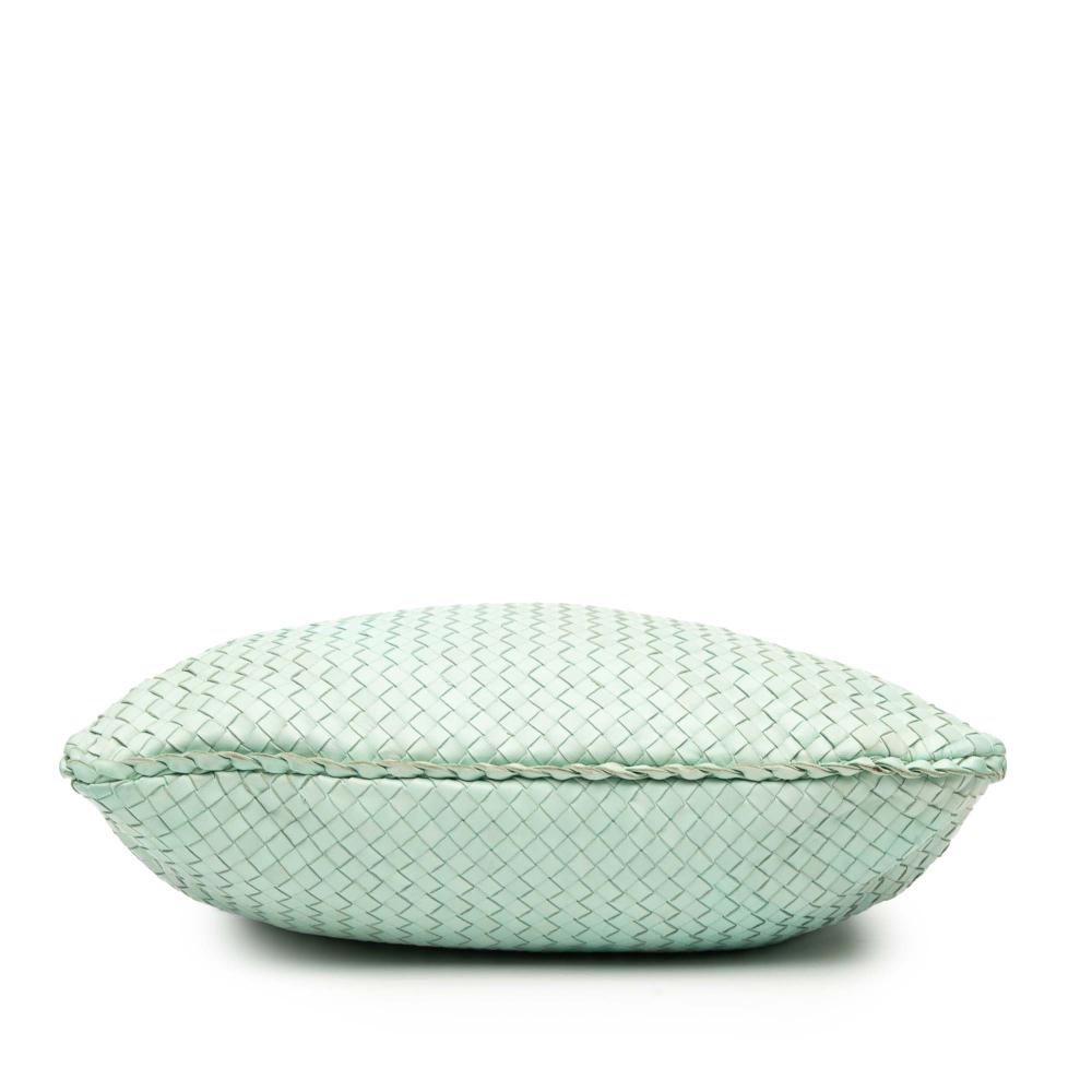 Bottega Veneta B Bottega Veneta Green Mint Nappa Leather Leather Medium Nappa Intrecciato Veneta Hobo Italy