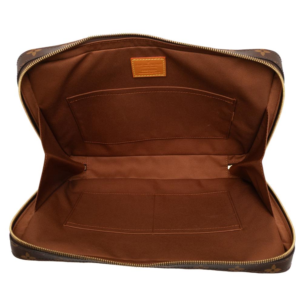 Louis Vuitton B Louis Vuitton Brown Monogram Canvas Fabric Monogram Soft Trunk Messenger MM France