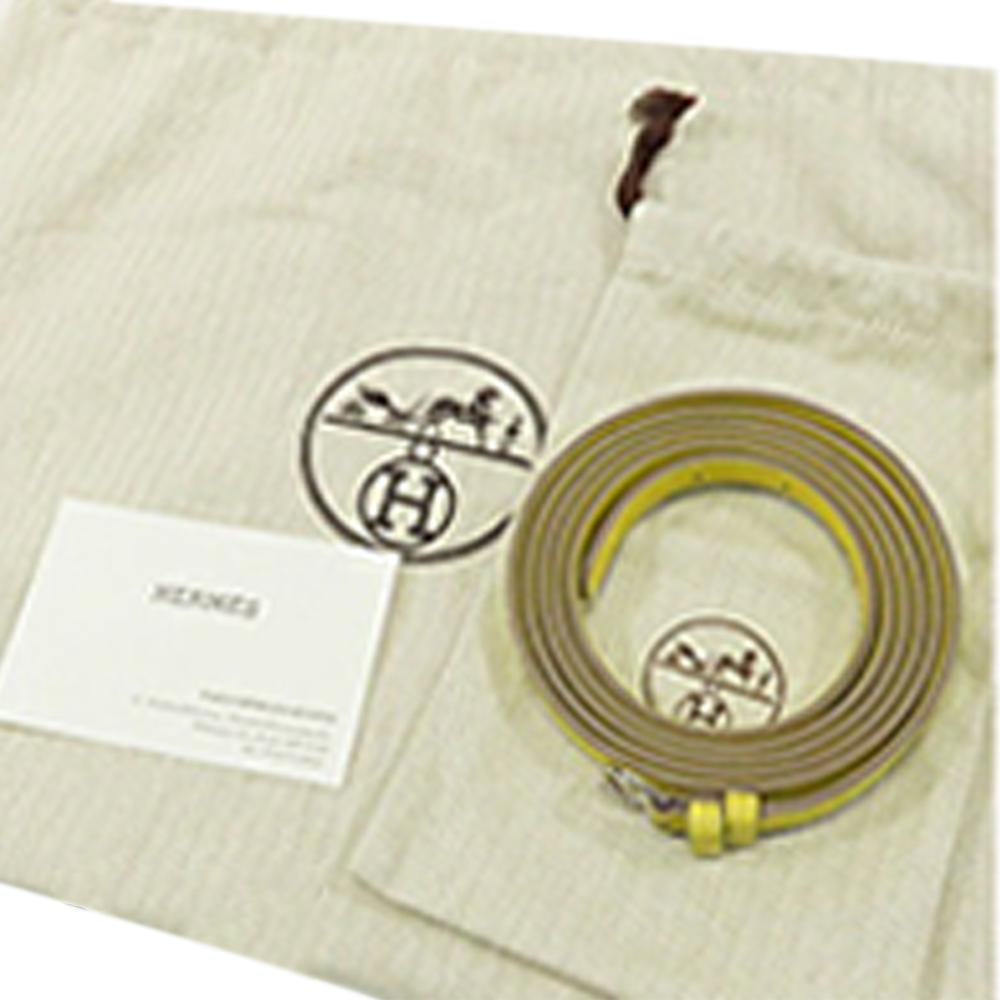 Hermès AB Hermès Yellow Calf Leather Evercolor and Swift 24/24 21 France