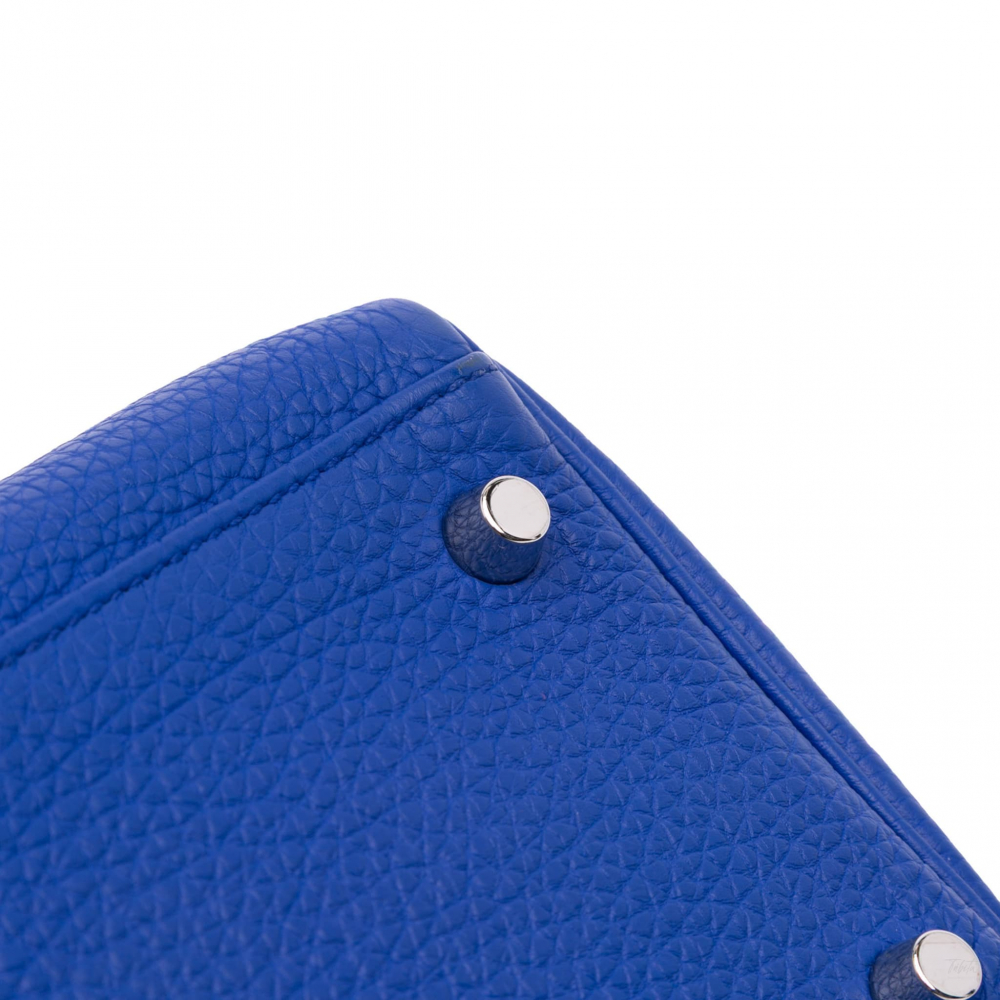 Hermès Kelly 32 Togo Leather 2-Ways Top-handle Handbag Blue