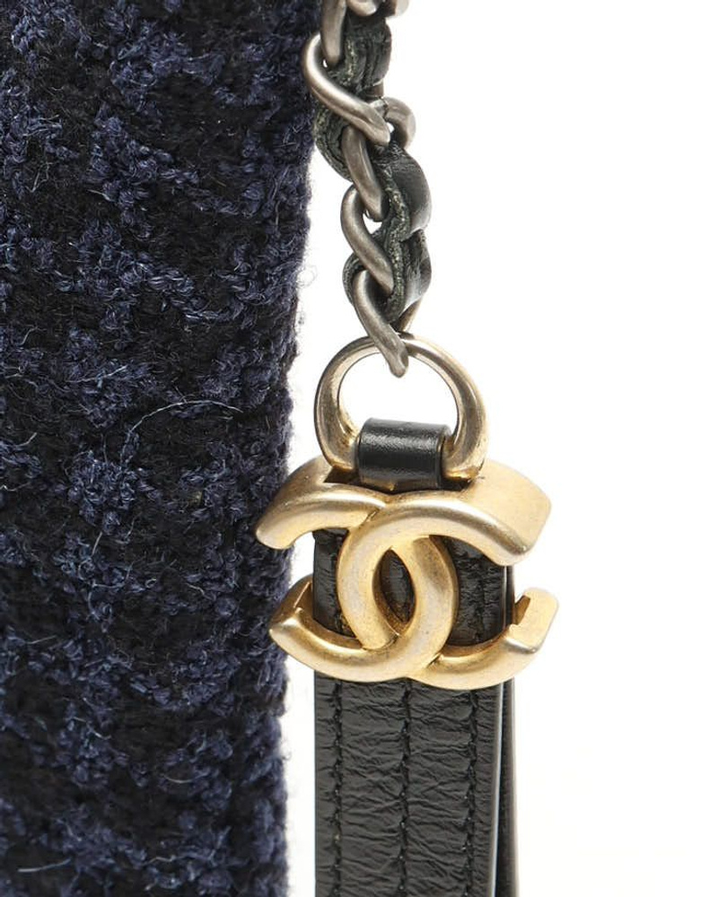 Chanel Gabrielle Quilted Tweed Clutch Bag