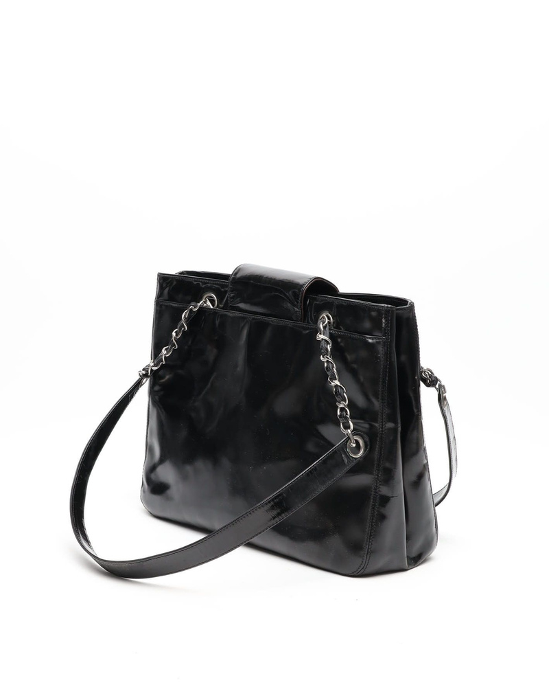 Chanel CC Patent Chain Shoulder Bag