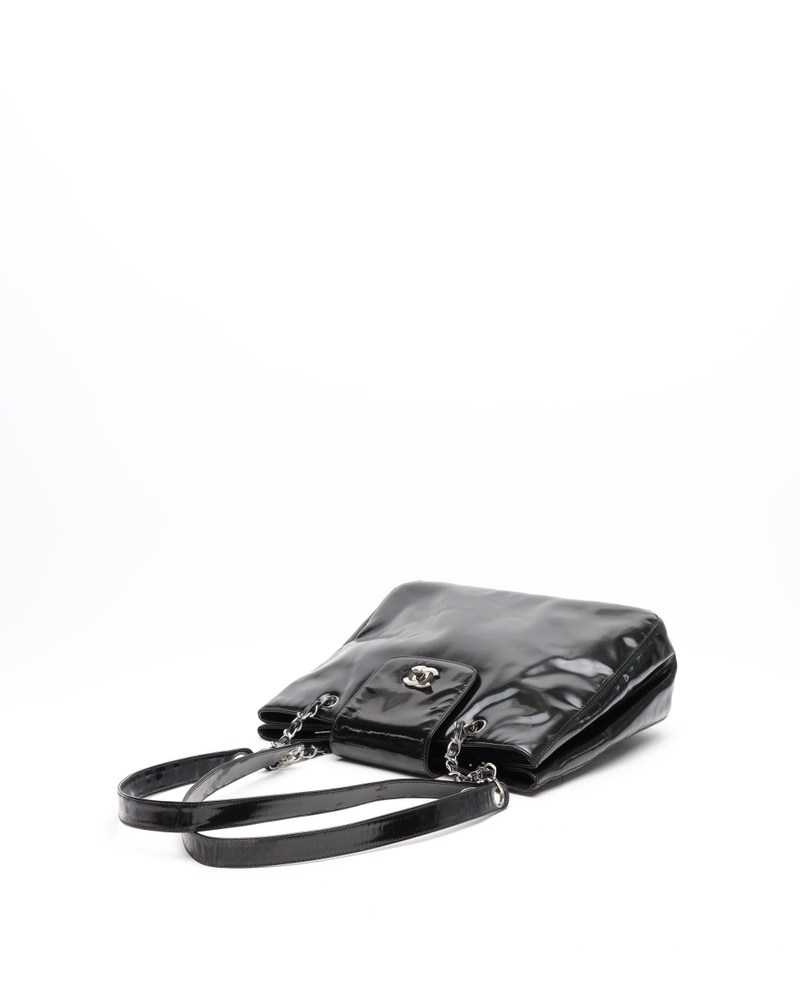 Chanel CC Patent Chain Shoulder Bag