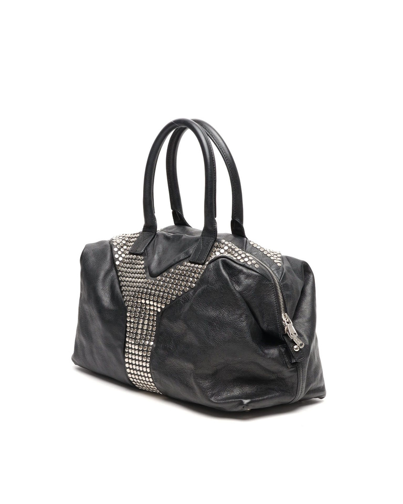 Saint Laurent Studded Easy Y Boston Bag