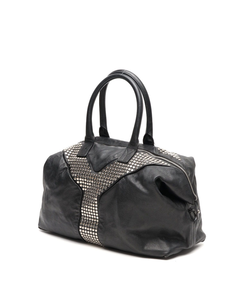 Saint Laurent Studded Easy Y Boston Bag