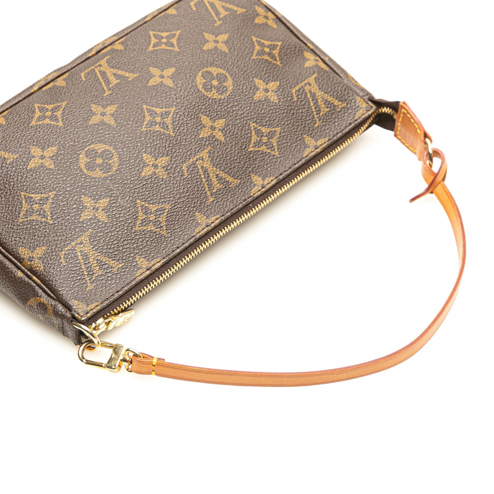 Louis Vuitton Pochette Canvas Pouch Clutch Monogram