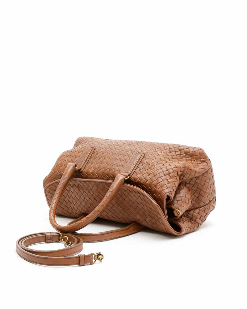 Bottega Veneta Intrecciato Boston Bag