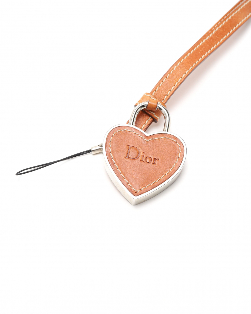 Christian Dior Heart Phone Bag Charm