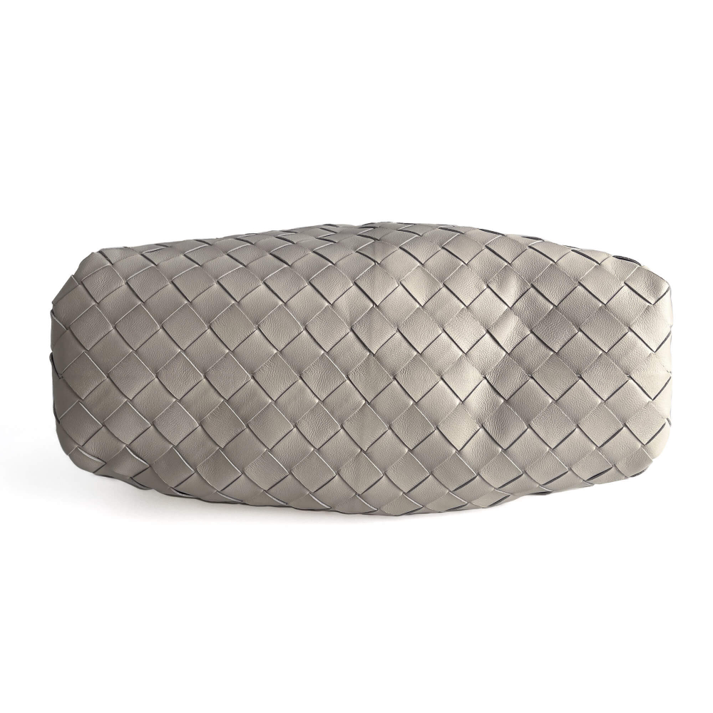 Bottega Veneta Pouch Small Intrecciato Leather Pouch Clutch White