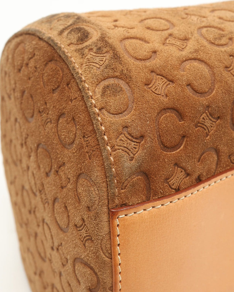 Celine Céline C Macadam Suede Handbag