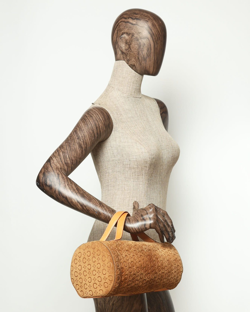 Celine Céline C Macadam Suede Handbag