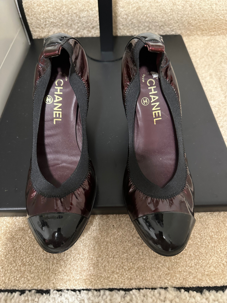 Chanel Heels in Burgundy