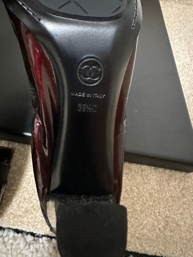 Chanel Heels in Burgundy