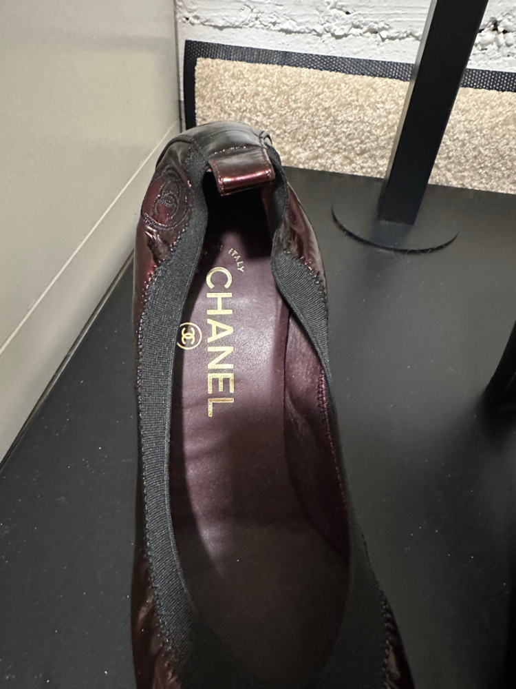 Chanel Heels in Burgundy