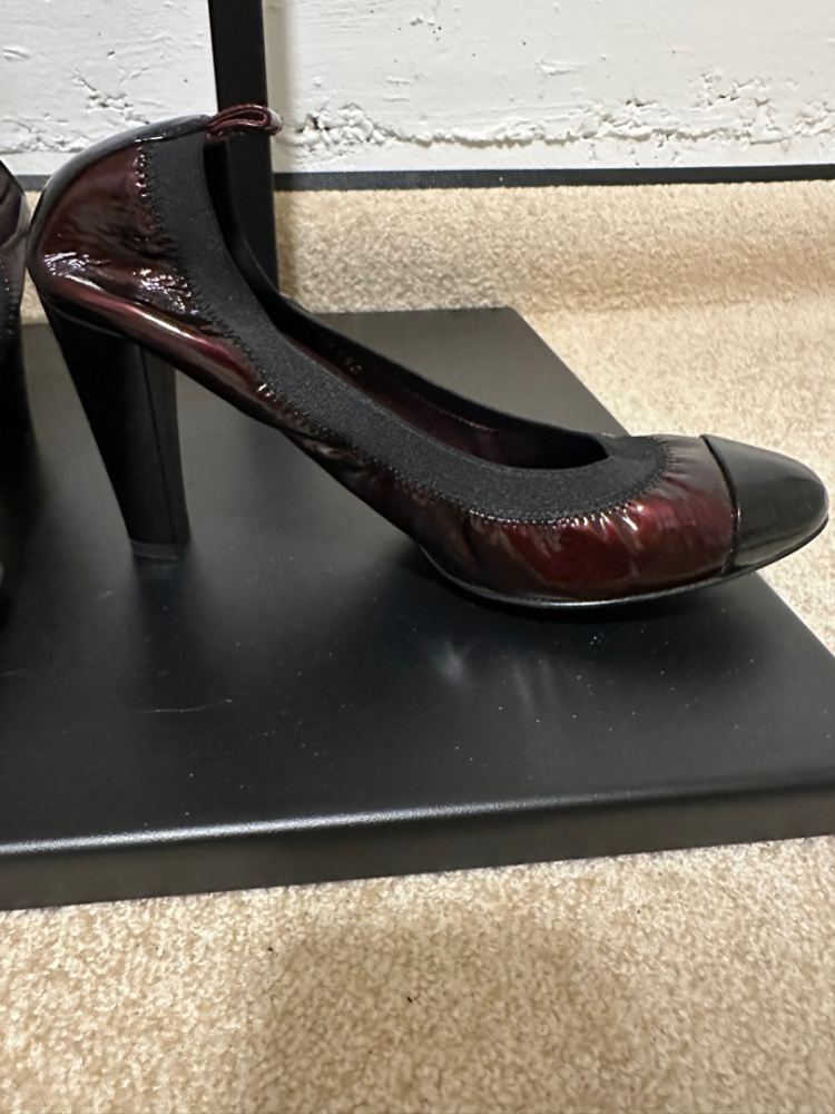Chanel Heels in Burgundy