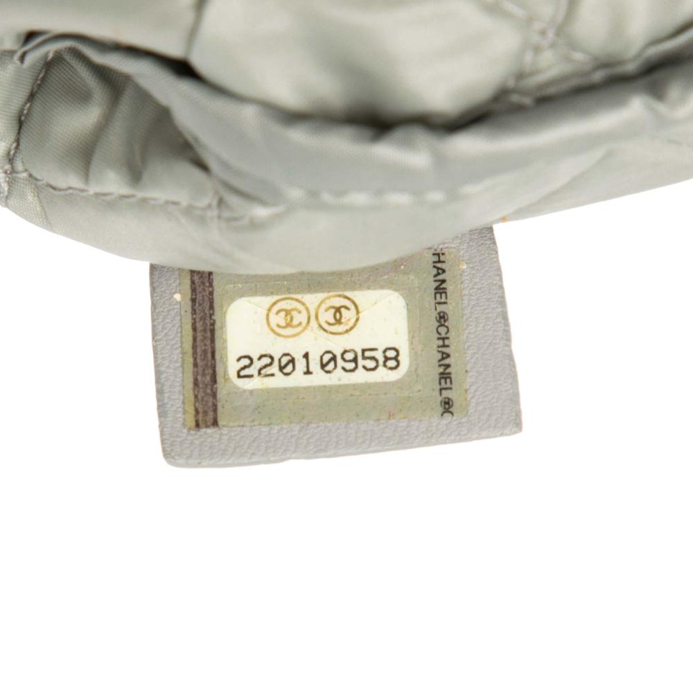 Chanel B Chanel White Lambskin Leather Leather Medium Lambskin Colorblock Patchwork O Case Italy