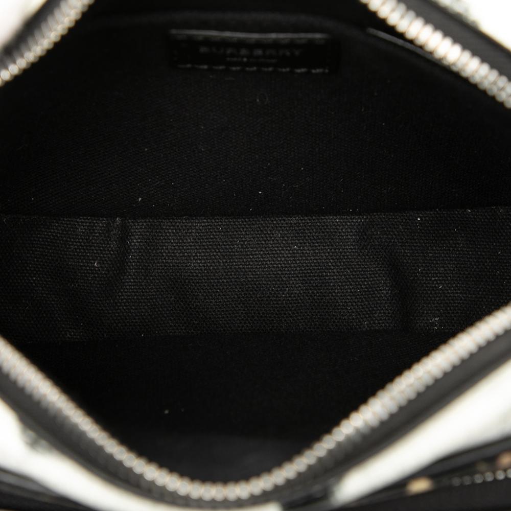 Burberry B Burberry Brown Calf Leather Leopard Printed Camera Bag Italy