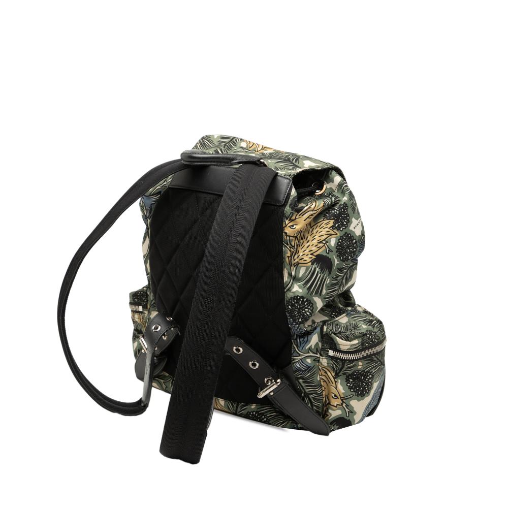 Burberry B Burberry Green Nylon Fabric Graffiti Rucksack Backpack Romania