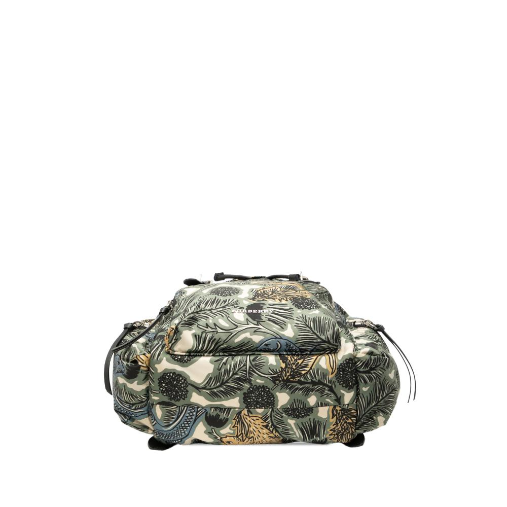 Burberry B Burberry Green Nylon Fabric Graffiti Rucksack Backpack Romania