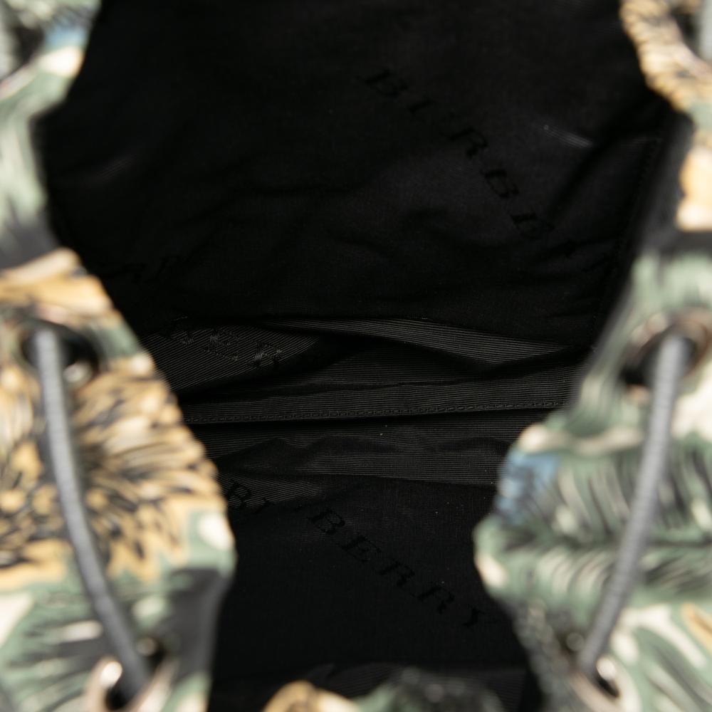 Burberry B Burberry Green Nylon Fabric Graffiti Rucksack Backpack Romania