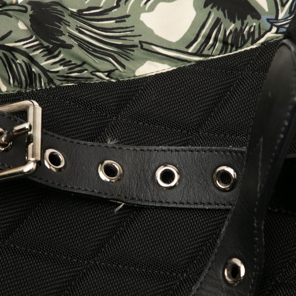 Burberry B Burberry Green Nylon Fabric Graffiti Rucksack Backpack Romania