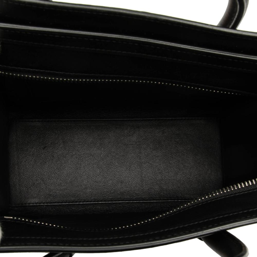 Celine B Celine Orange with Multi Calf Leather Nano Tricolor Luggage Tote Italy