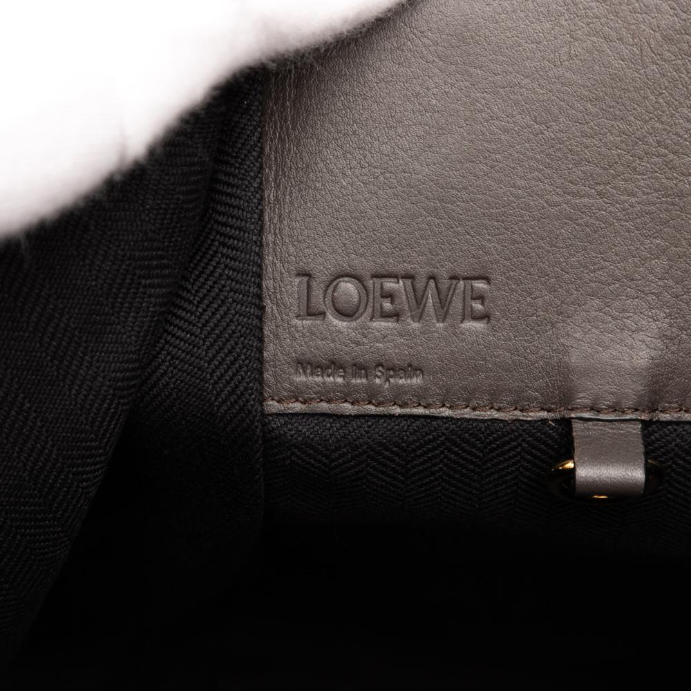 Loewe B LOEWE Brown Calf Leather Small Tricolor Soft Grained skin Hammock Bag Spain
