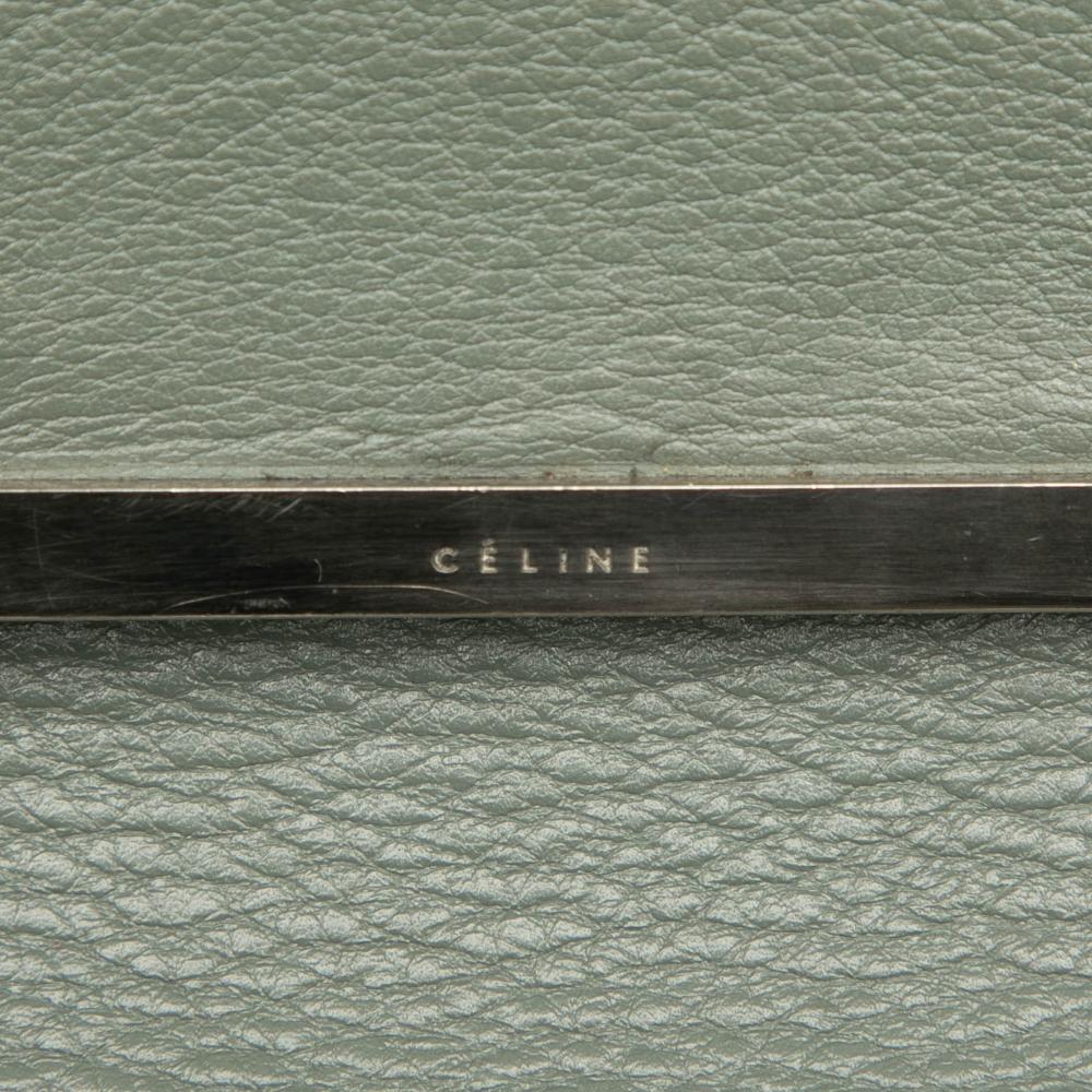 Celine B Celine Gray Calf Leather skin Blade Crossbody Italy