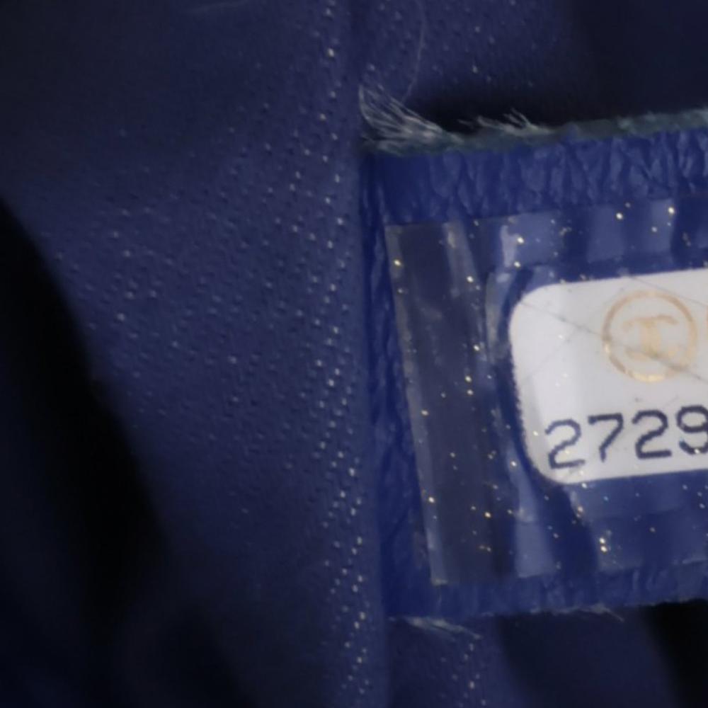 Chanel AB Chanel White with Multi Fiber Fabric Mixed s and Aged Calfskin Venise Biarritz Bucket Bag Italy