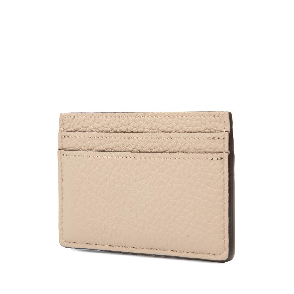 Louis Vuitton AB Louis Vuitton Brown Beige Calf Leather Taurillon Capucines Card Holder France