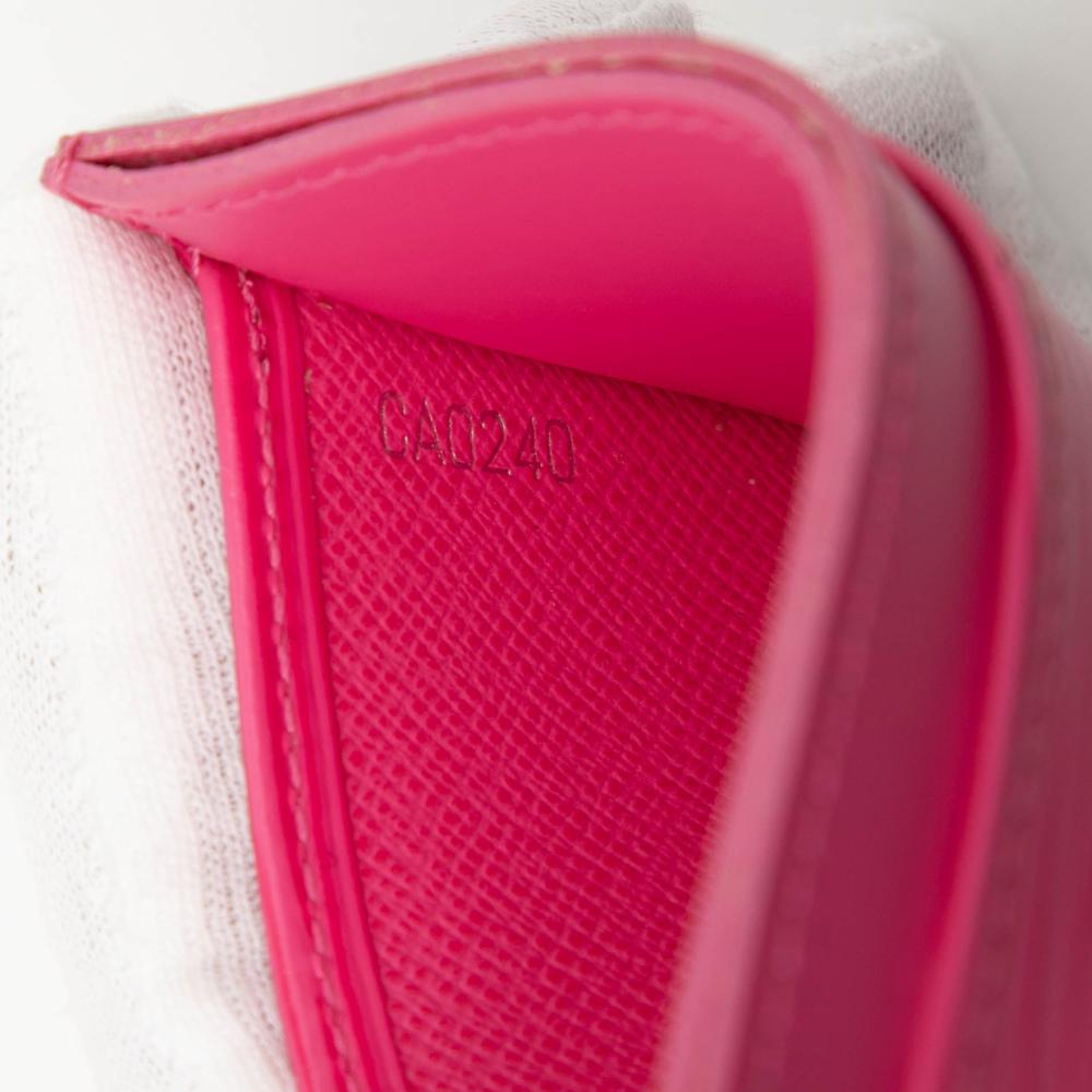Louis Vuitton AB Louis Vuitton Pink Epi Leather Leather Card Holder Spain