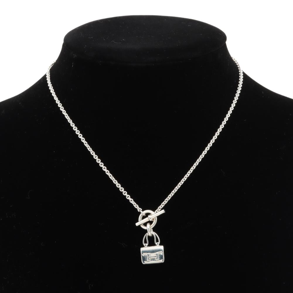 Hermès AB Hermès Silver SV925 / Sterling Silver Metal Sterling Silver Amulettes Constance Necklace Italy