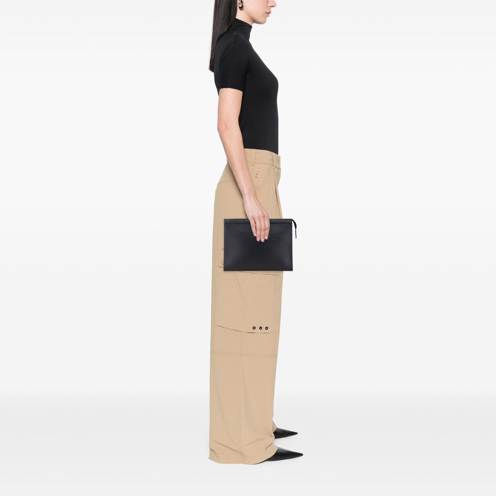 Louis Vuitton AB Louis Vuitton Black Epi Leather Leather Epi Pochette Voyage MM France