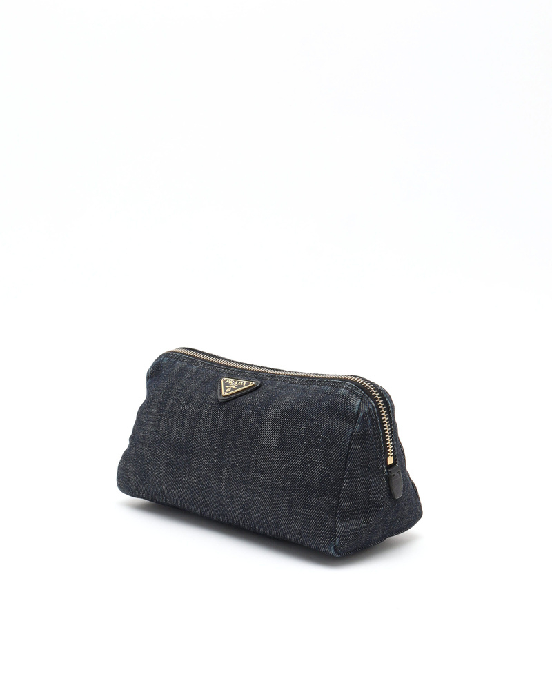 Prada Denim Toiletry Pouch