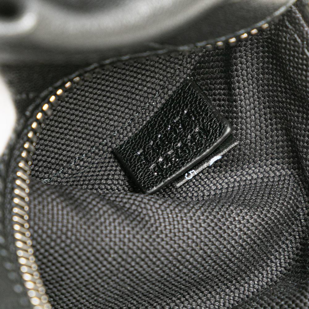 Gucci AB Gucci Black Calf Leather Mini Blondie Barrel Shoulder Bag Italy