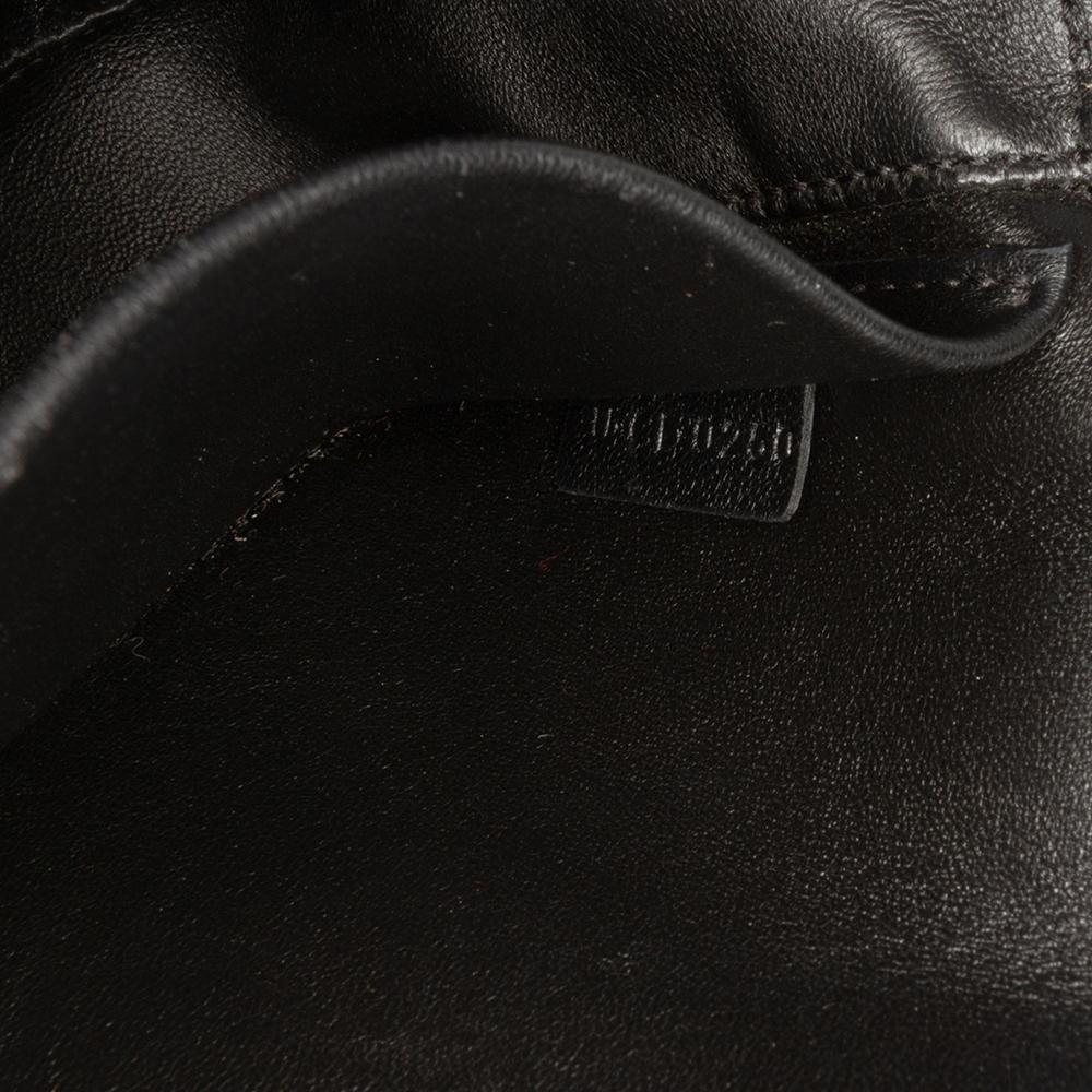 Celine B Celine Black Calf Leather Teen Shiny skin Triomphe Crossbody Italy