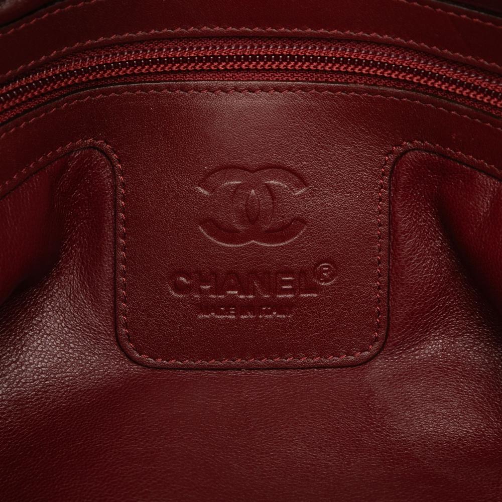 Chanel B Chanel Brown Beige Lambskin Leather Leather Quilted Lambskin Coco Cocoon Bowler Bag Italy