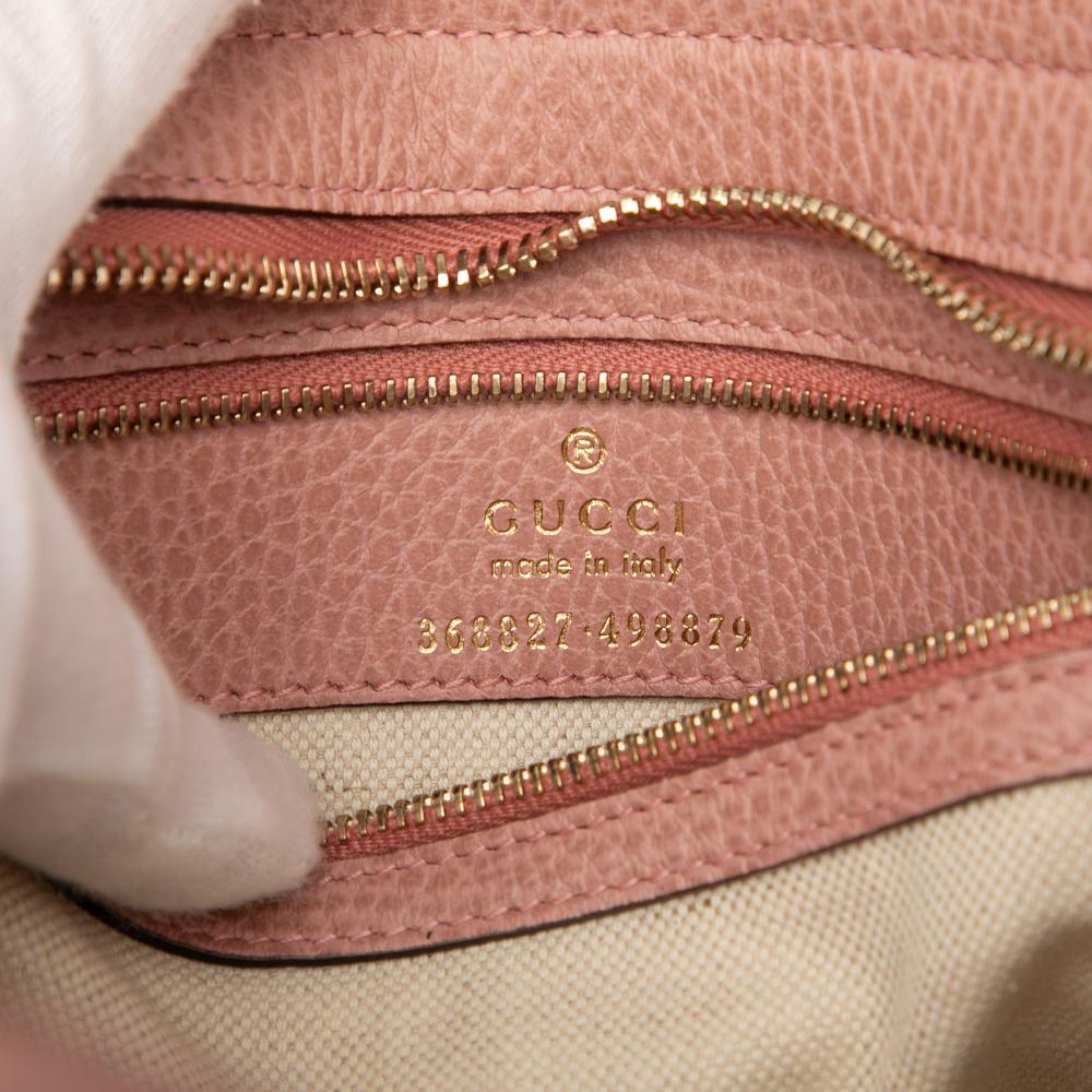Gucci AB Gucci Pink Calf Leather Mini Swing Satchel Italy