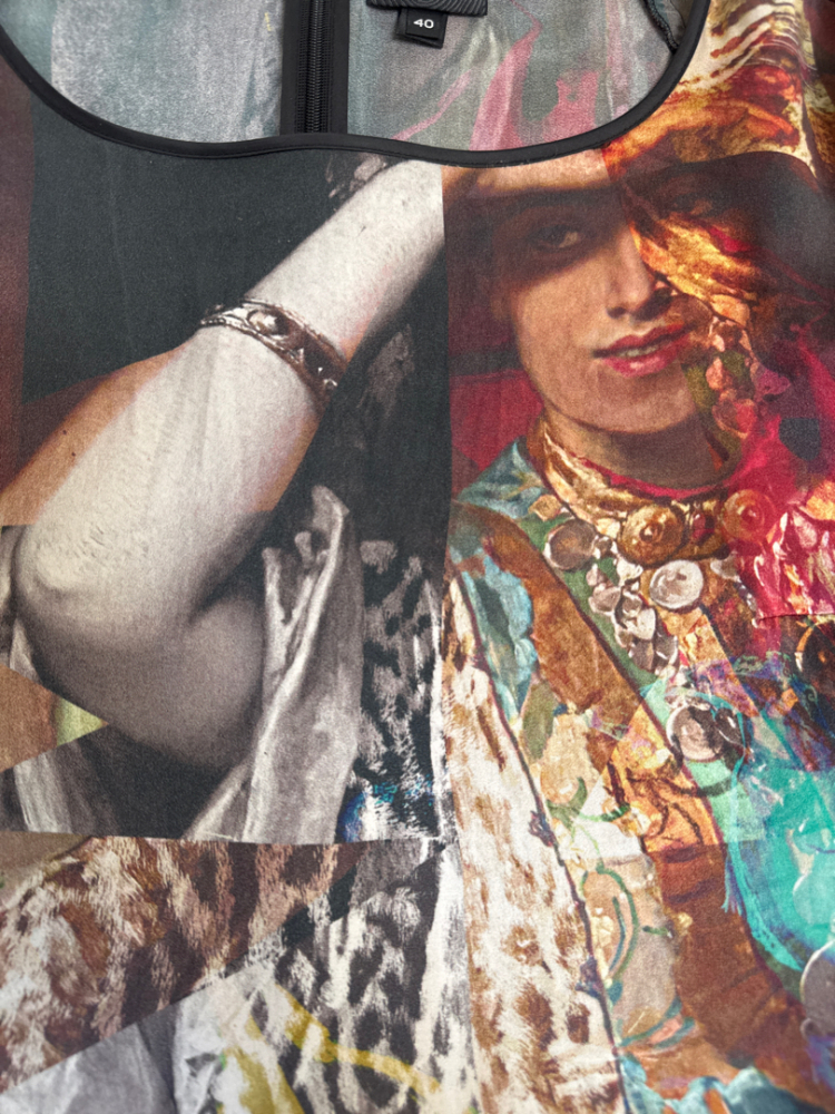 Just Cavalli Robe courte en soie à motifs